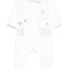 Пижама в полоску с вышивкой