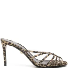 Босоножки с леопардовым принтом