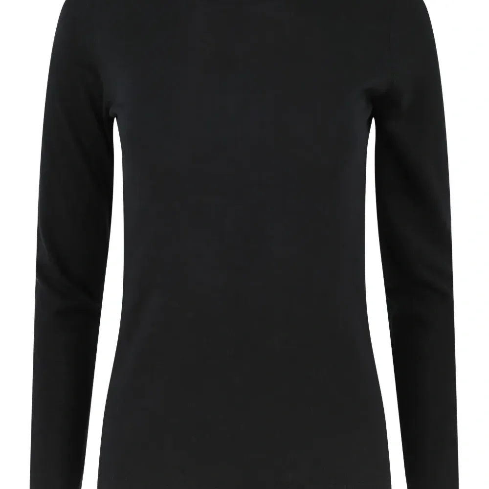 Топ с круглым вырезом и длинными рукавами