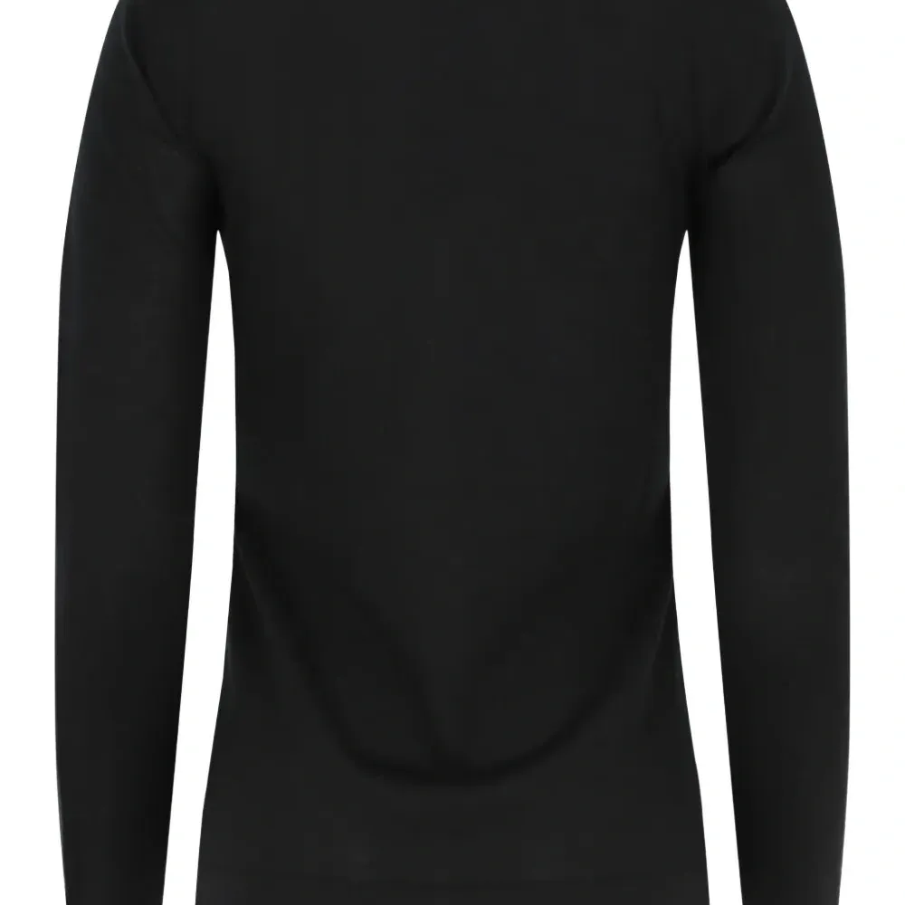 Топ с круглым вырезом и длинными рукавами