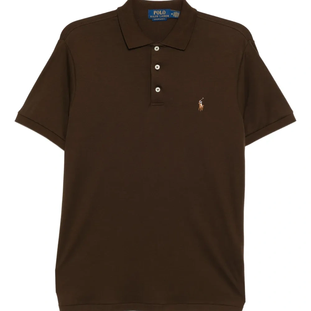 Рубашка поло с вышитым логотипом