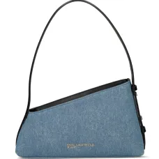 Джинсовая сумка на плечо с логотипом