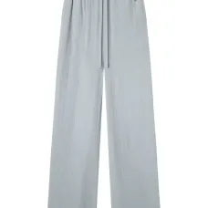 Брюки широкого кроя на завязке