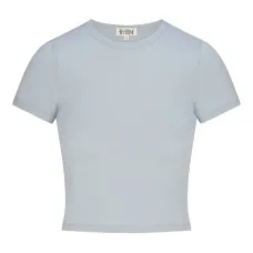 Укороченная футболка с короткими рукавами