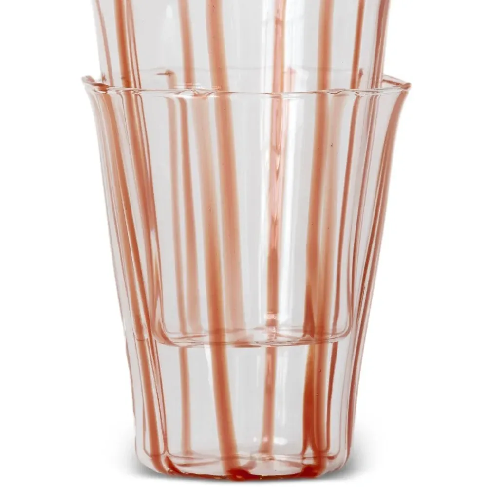 Набор из двух стаканов в полоску