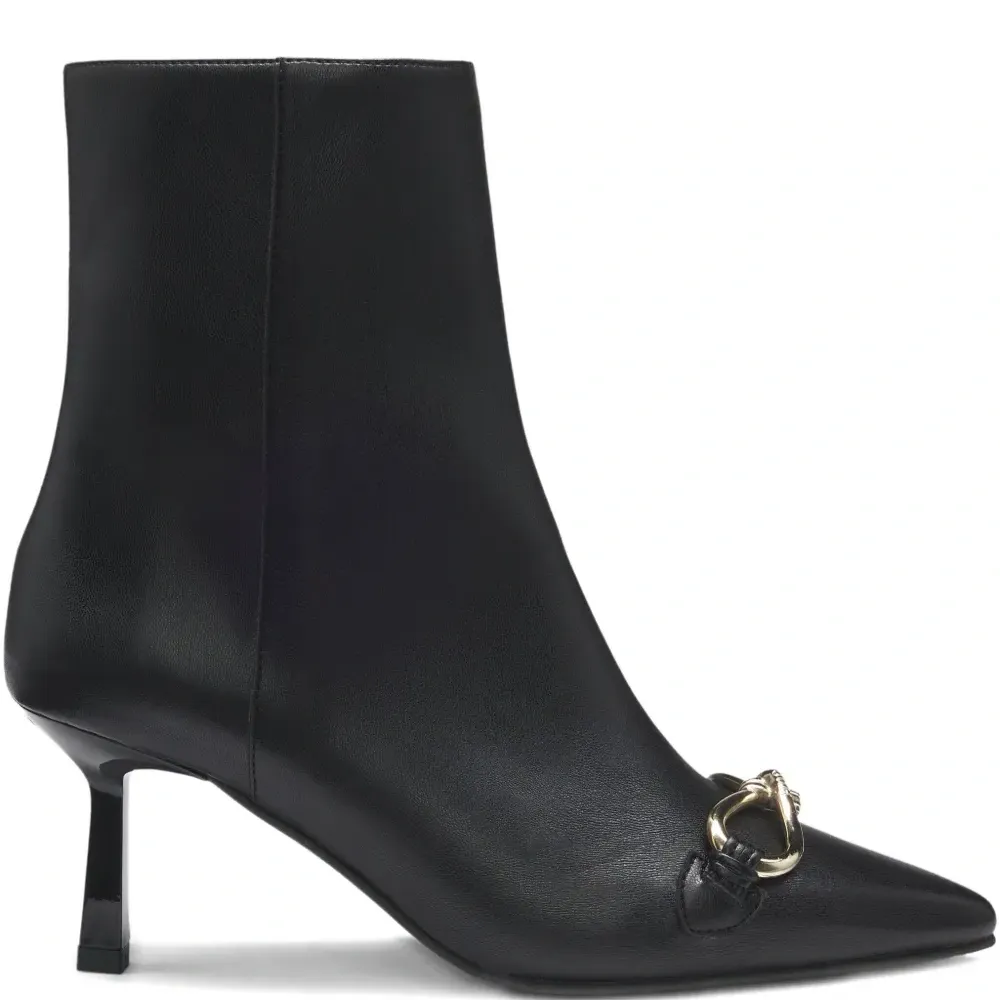 Ботильоны с заостренным носком и узлом