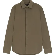 Рубашка в рубчик с длинными рукавами