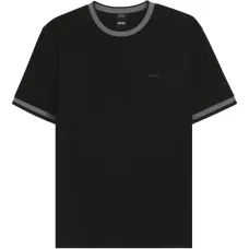 Футболка с контрастным воротником