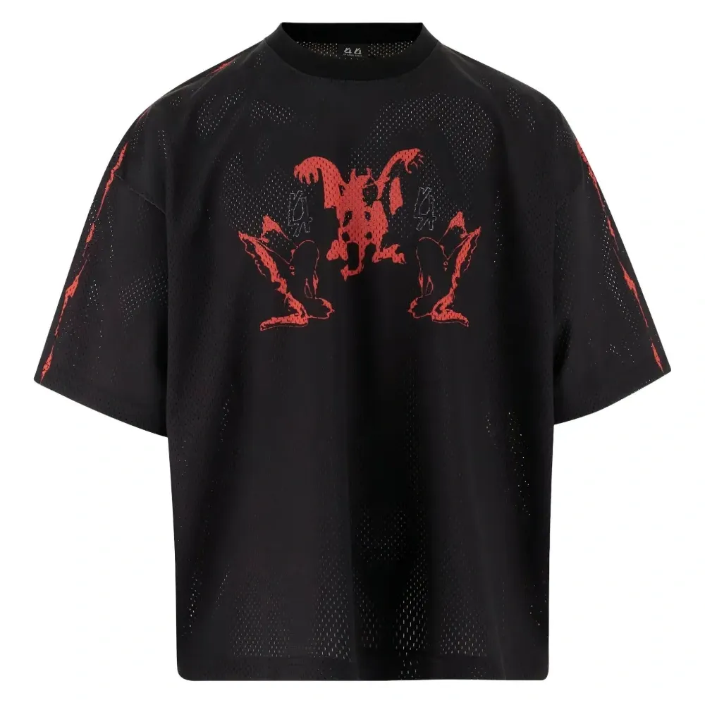 Футболка с сетчатой вставкой