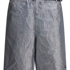 Шорты-бермуды с эффектом металлик