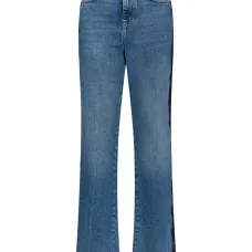 Джинсы с кружевными вставками