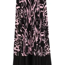 Плиссированная юбка с принтом