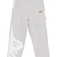 Брюки с нашивкой-логотипом