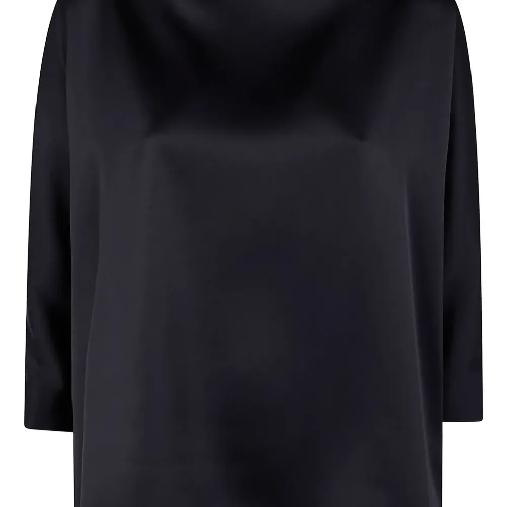 Атласная рубашка на пуговицах