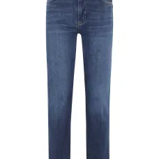 Прямые джинсы с нашивкой-логотипом