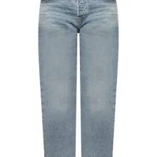 Джинсы с эффектом потертости