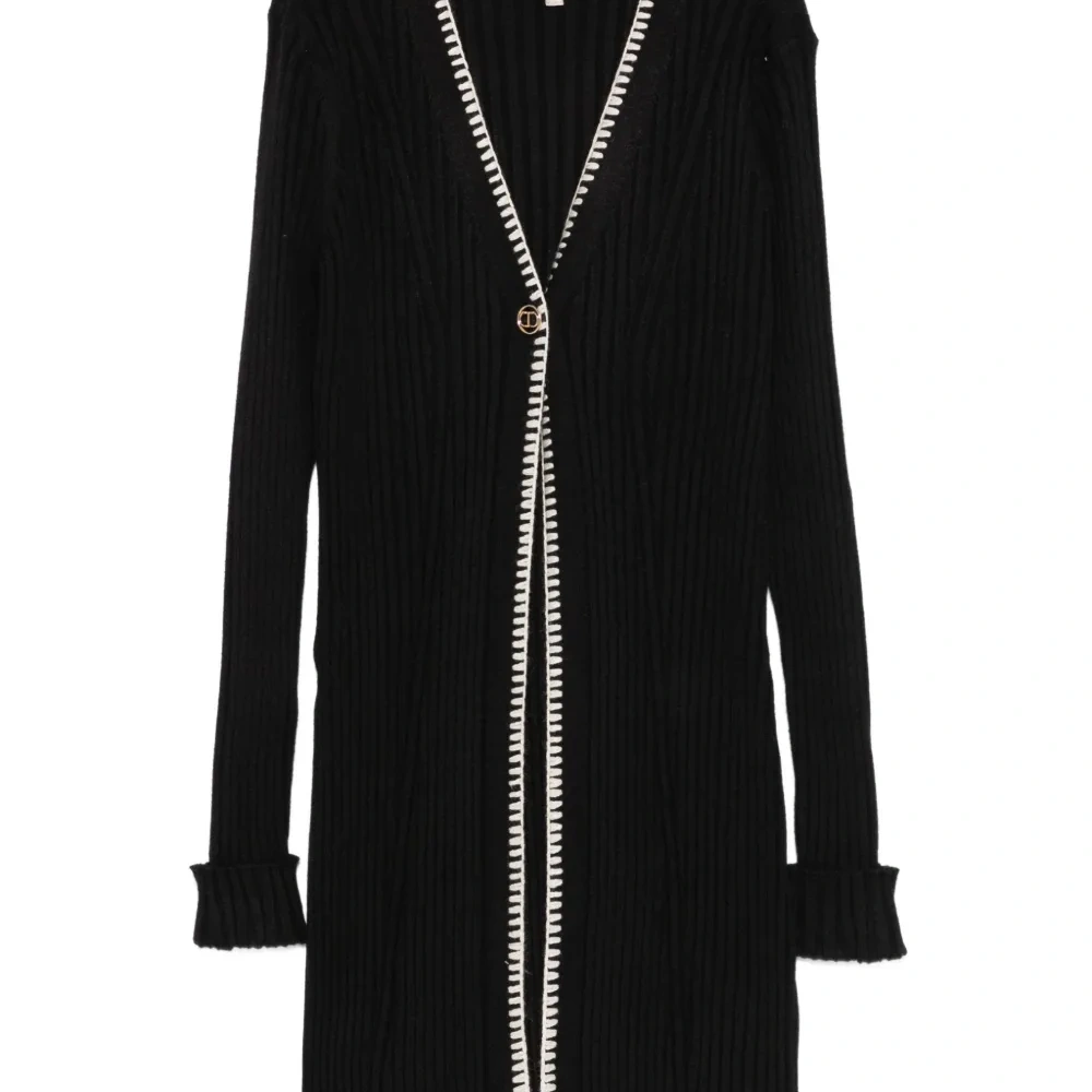 Кардиган в рубчик