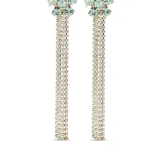 Серьги в форме цветов