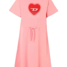 Платье с кулиской и логотипом