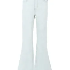 Расклешенные джинсы с бахромой