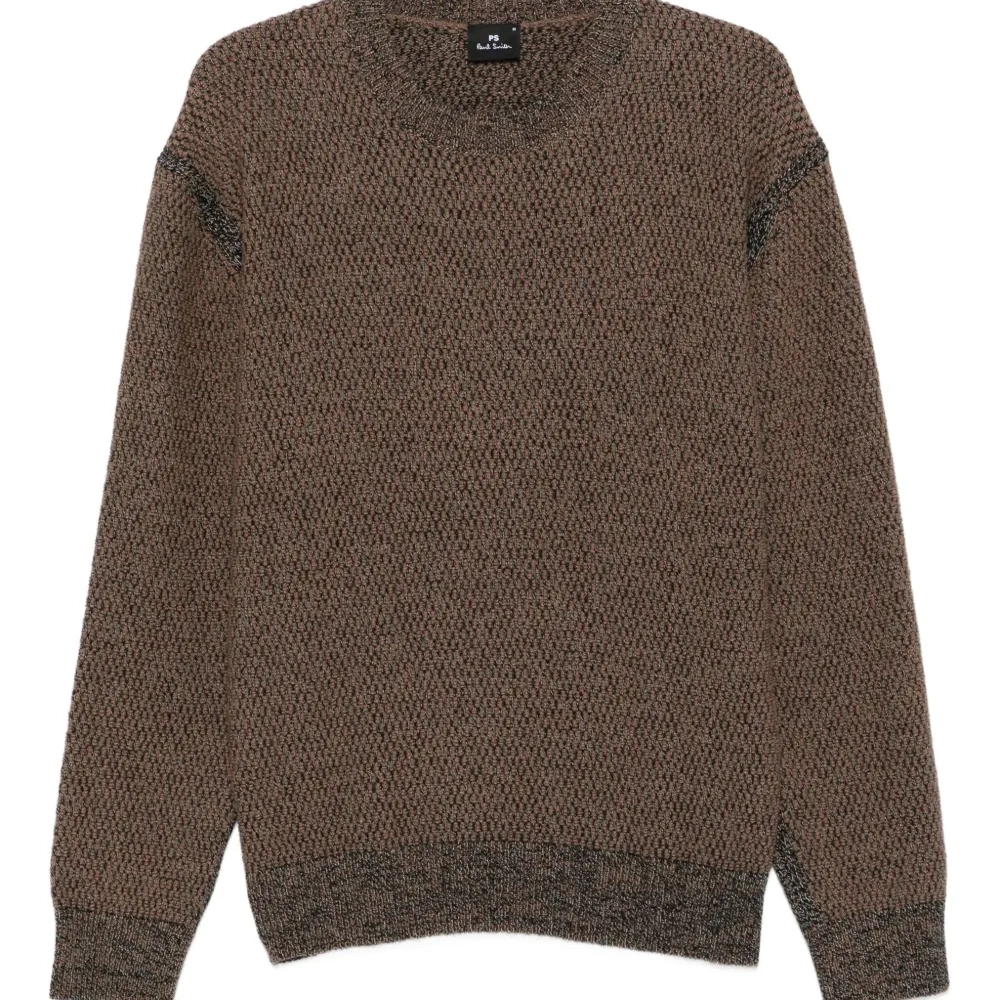 Фактурный свитер с круглым вырезом