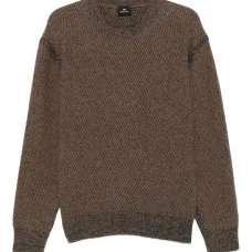 Фактурный свитер с круглым вырезом