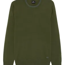 Шерстяной свитер с круглым вырезом