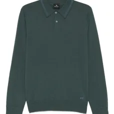 Шерстяной свитер с воротником поло