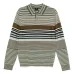 Полосатая рубашка поло с длинными рукавами
