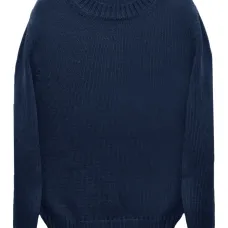 Свитер с круглым вырезом