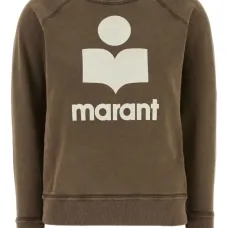 Хлопковый свитшот с вышитым логотипом