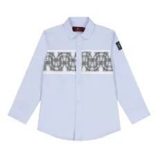 Рубашка с геометричным узором и логотипом