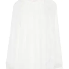 Шелковый топ с высоким воротником Шелковый топ с высоким воротником