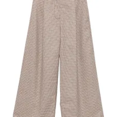 Брюки в ломаную клетку