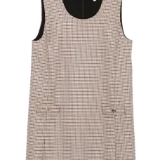 Клетчатое платье без рукавов