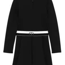 Расклешенное платье с поясом