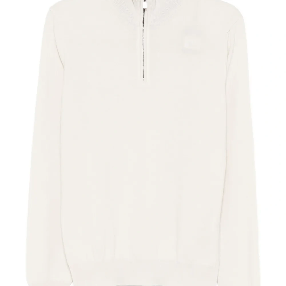 Кашемировый свитер с воротником на молнии