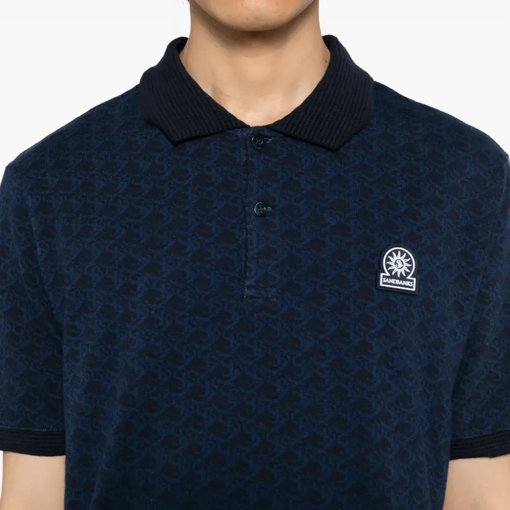 Жаккардовая рубашка поло с монограммой