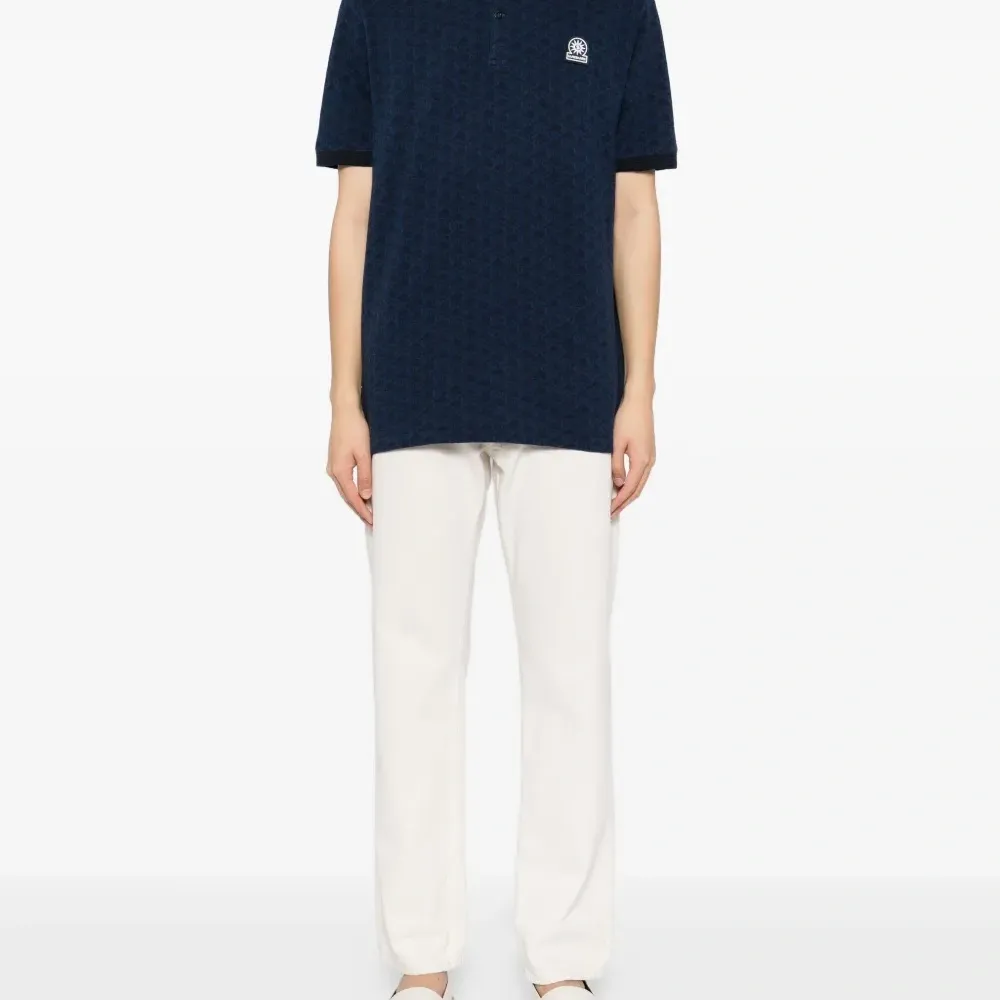 Жаккардовая рубашка поло с монограммой