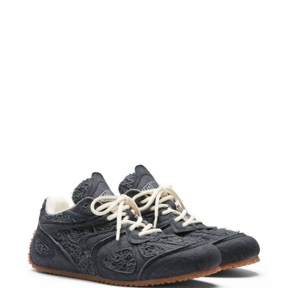 Джинсовые кроссовки Slow Runner с бахромой