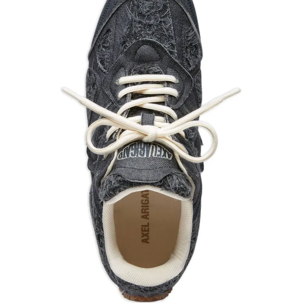 Джинсовые кроссовки Slow Runner с бахромой