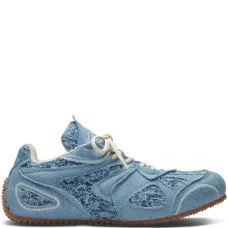 Джинсовые кеды на шнуровке