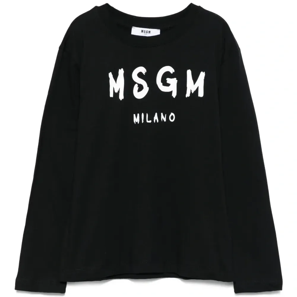 Топ milano с длинными рукавами и логотипом