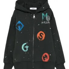 Худи на молнии с логотипом