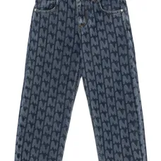 Джинсы с монограммой