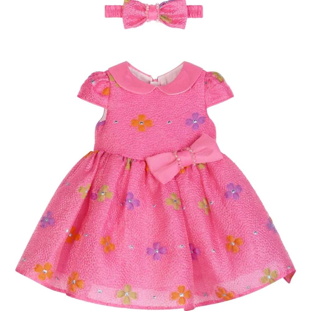 Платье с цветочным бантом