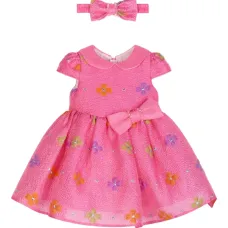 Платье с цветочным бантом