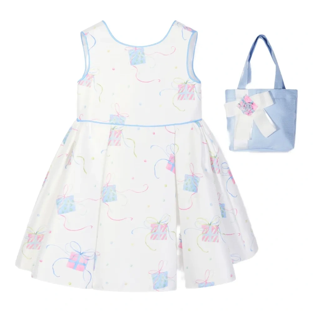 Плиссированное платье с принтом