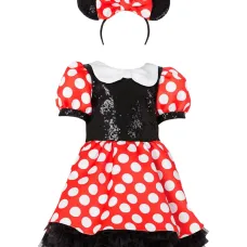 Платье в горох с пайетками