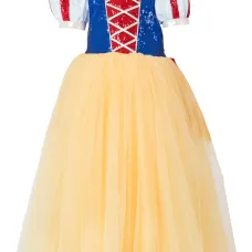 Платье с объемным рукавами и пайетками